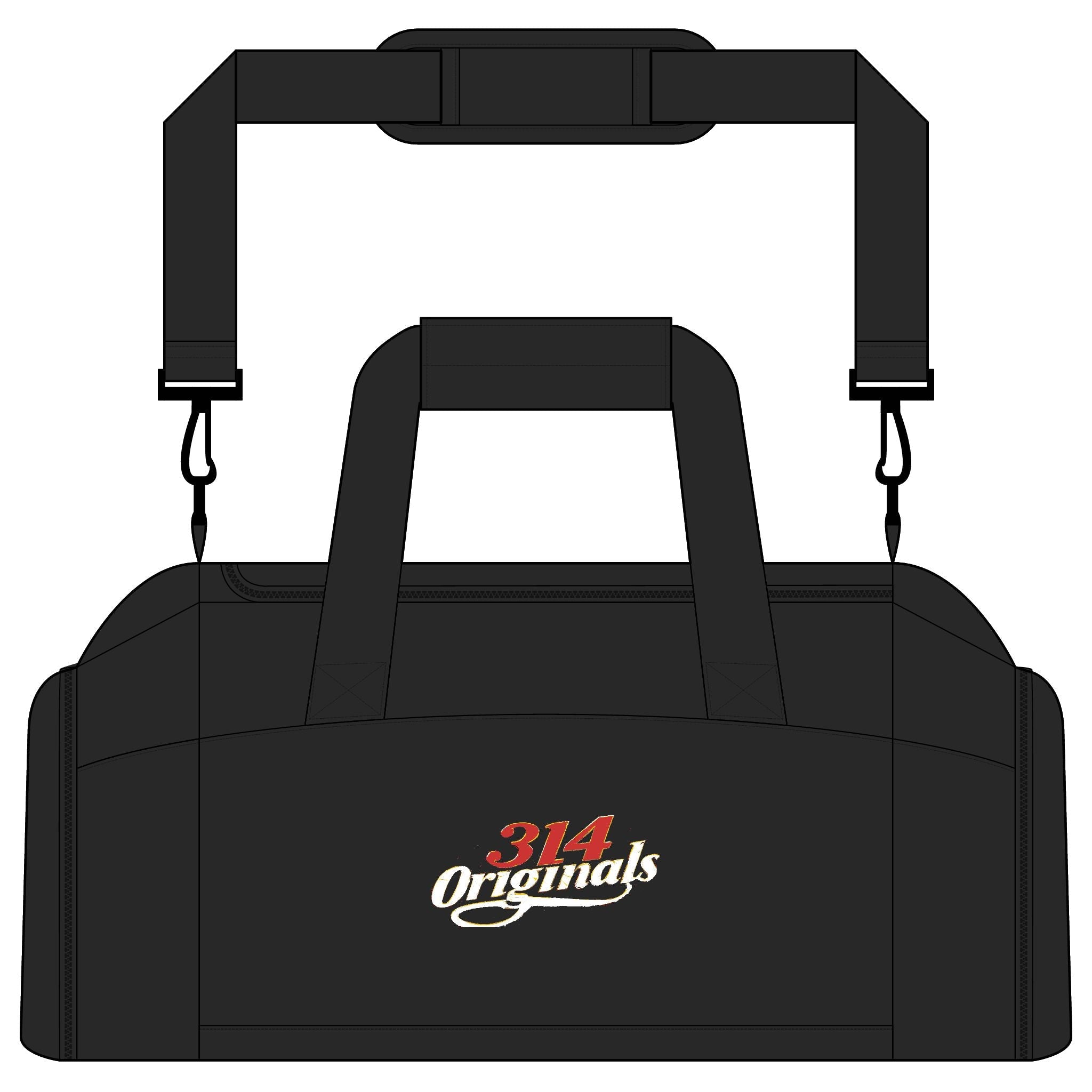 314 Originals Gym Bag — Retro Script Duffle for Athletes & Travel - 314 Originals