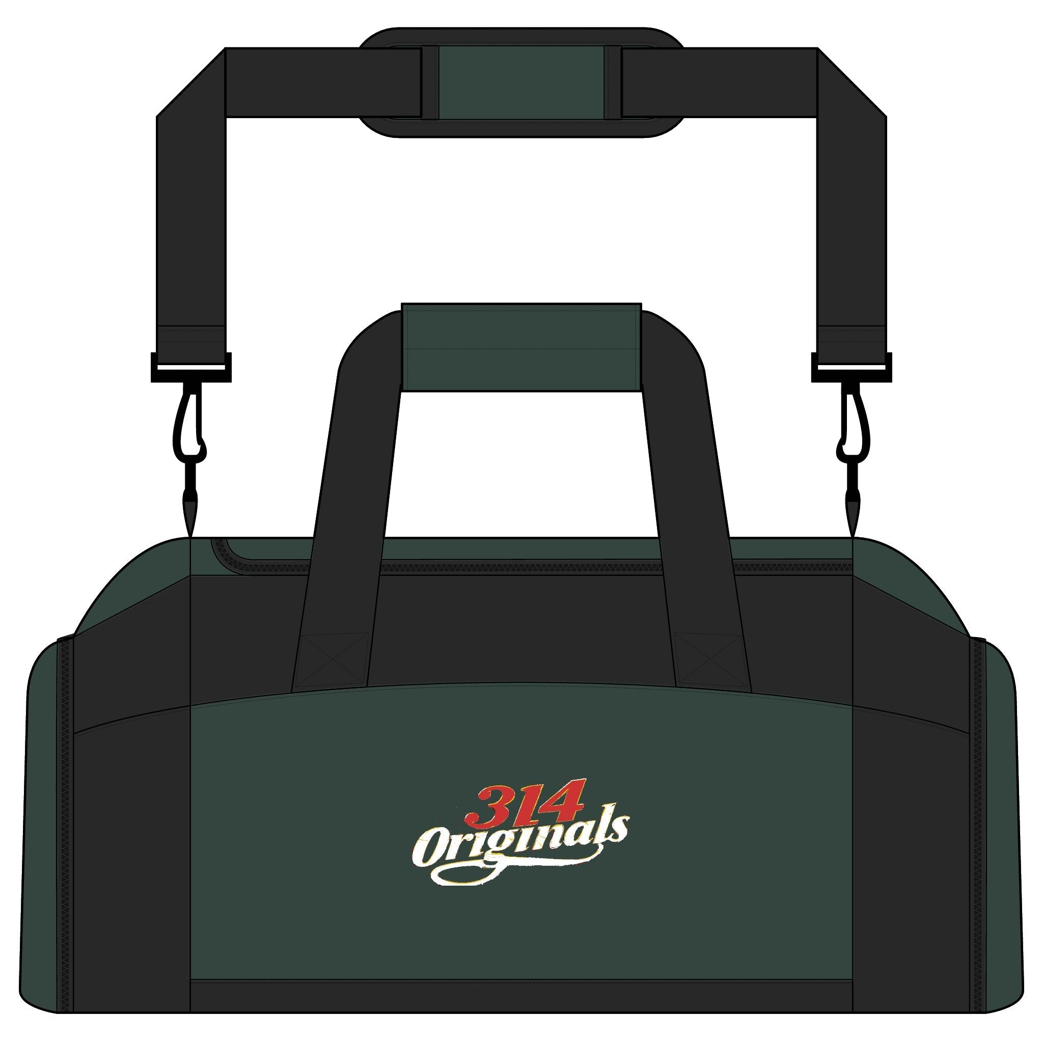 314 Originals Gym Bag — Retro Script Duffle for Athletes & Travel - 314 Originals
