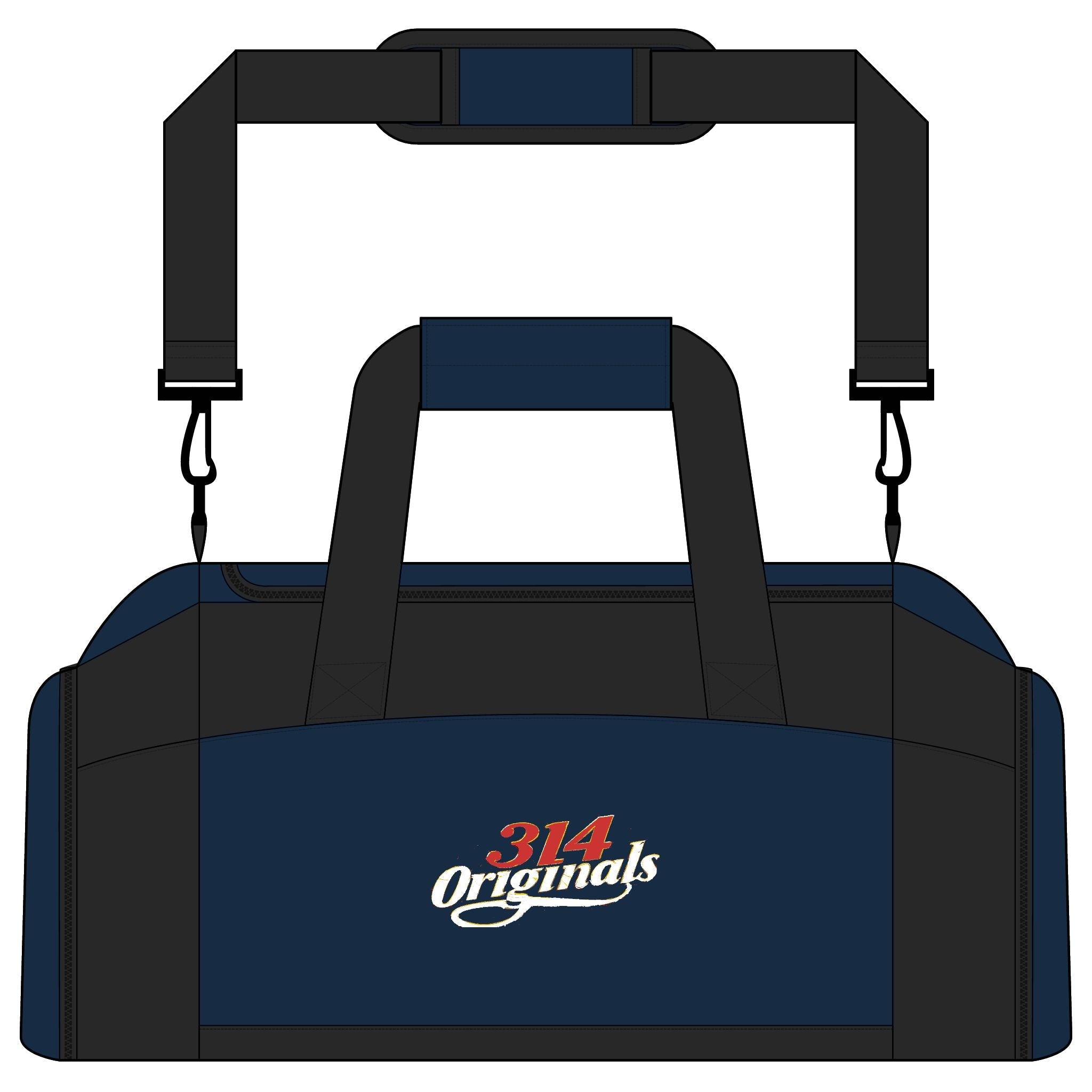 314 Originals Gym Bag — Retro Script Duffle for Athletes & Travel - 314 Originals
