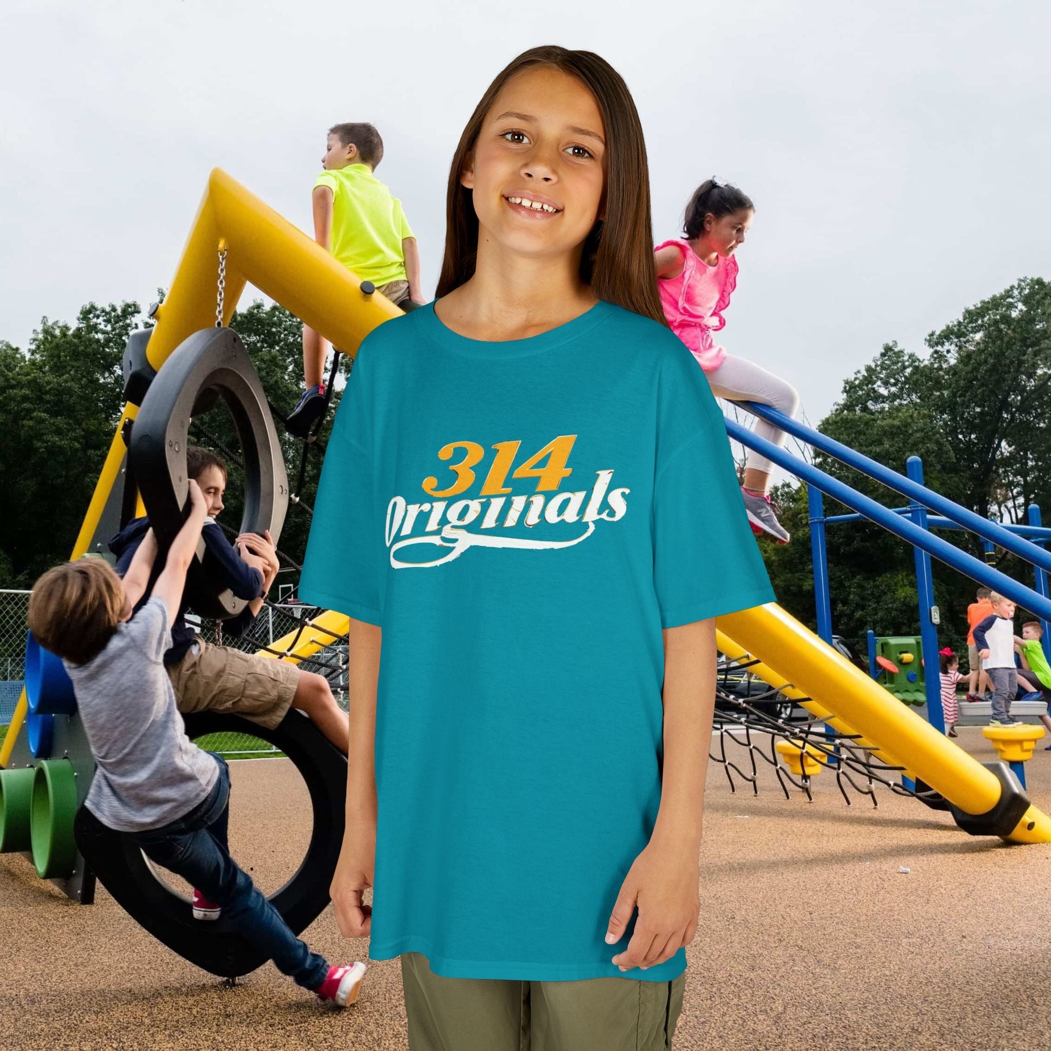 314 Originals Kids T-Shirt — Retro Script Youth Tee - 314 Originals