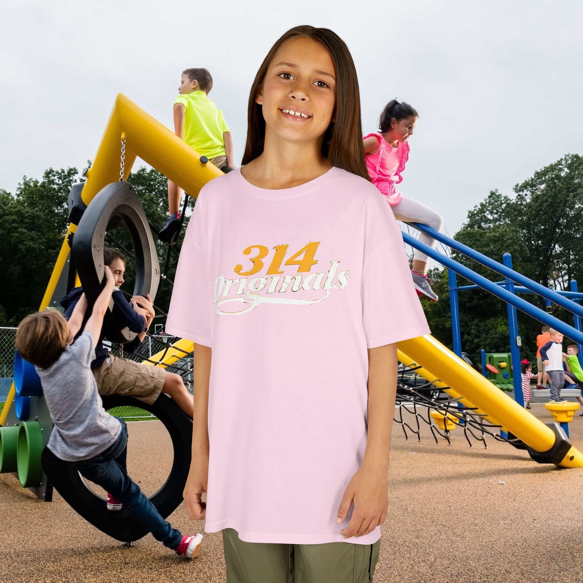 314 Originals Kids T-Shirt — Retro Script Youth Tee - 314 Originals