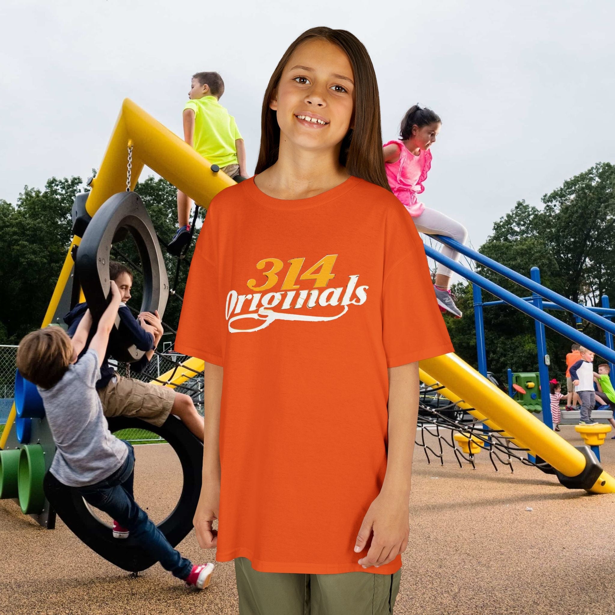 314 Originals Kids T-Shirt — Retro Script Youth Tee - 314 Originals