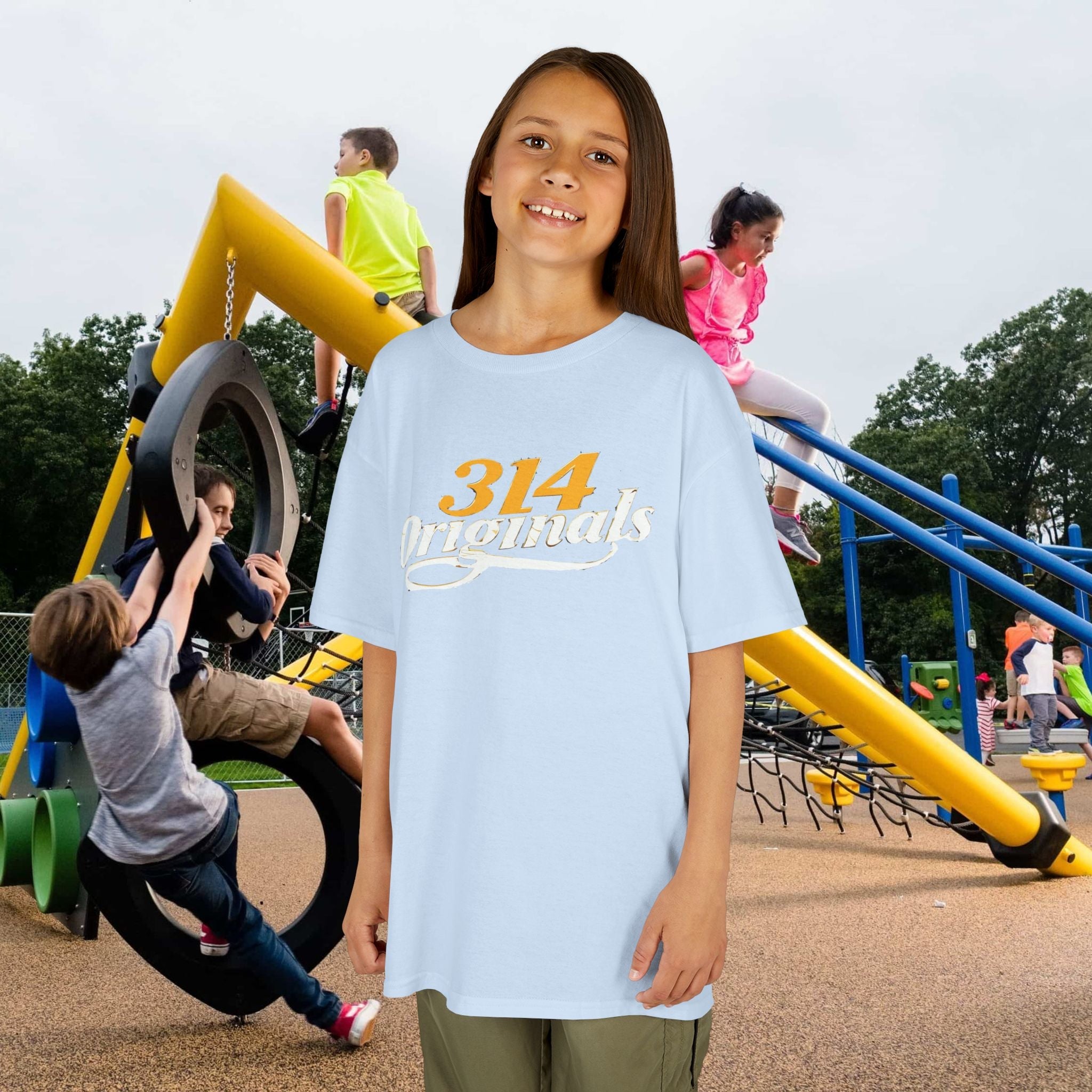 314 Originals Kids T-Shirt — Retro Script Youth Tee - 314 Originals