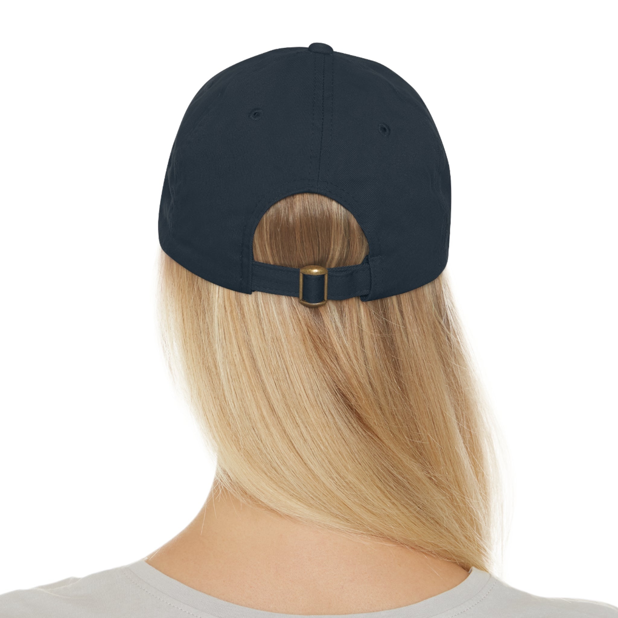 314 Originals Leather Patch Dad Hat — Retro Script Baseball Cap - 314 Originals