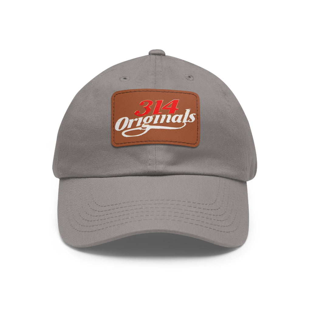 314 Originals Leather Patch Dad Hat — Vintage Baseball Cap - 314 Originals