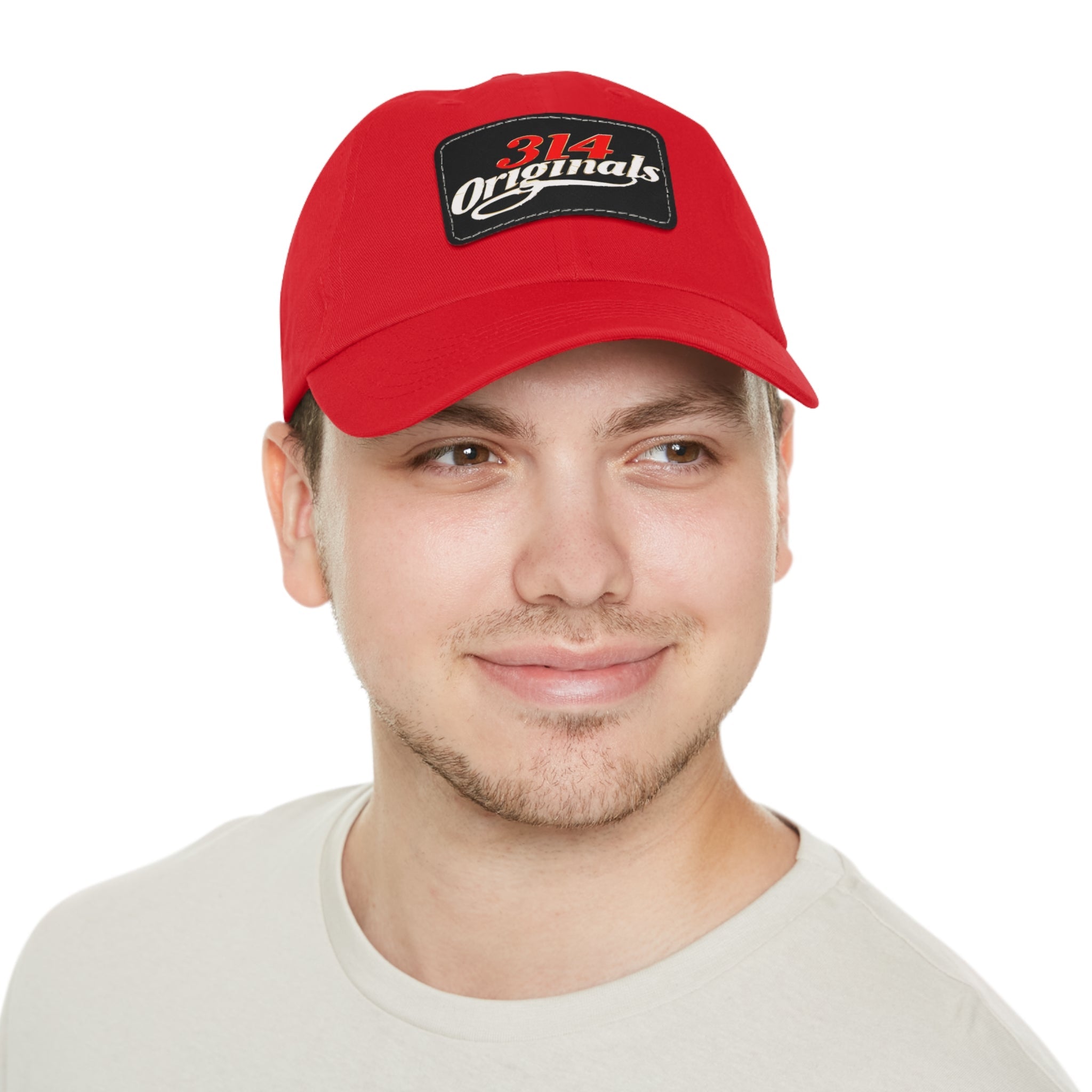 314 Originals Leather Patch Dad Hat — Vintage Baseball Cap - 314 Originals
