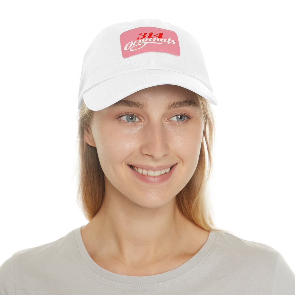 314 Originals Leather Patch Dad Hat — Vintage Baseball Cap - 314 Originals