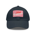 314 Originals Leather Patch Dad Hat — Vintage Baseball Cap - 314 Originals