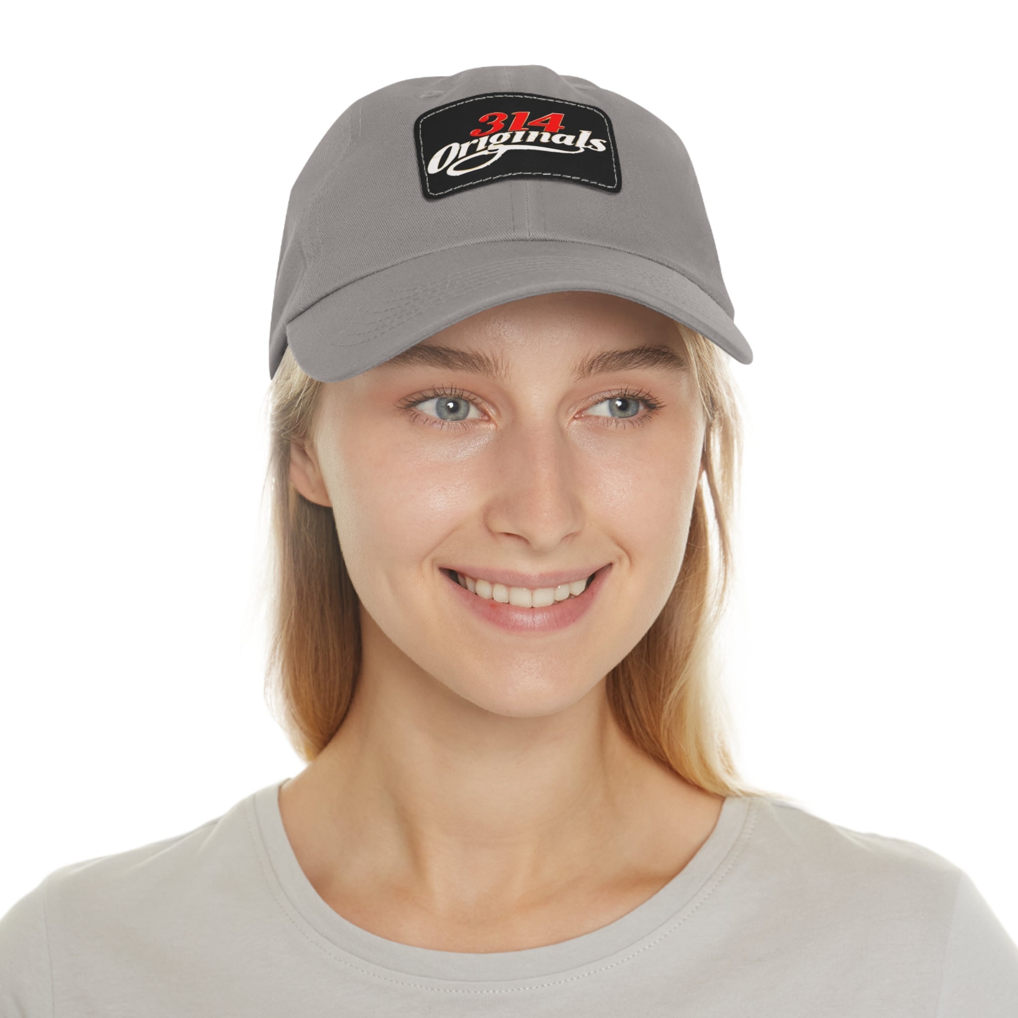 314 Originals Leather Patch Dad Hat — Vintage Baseball Cap - 314 Originals