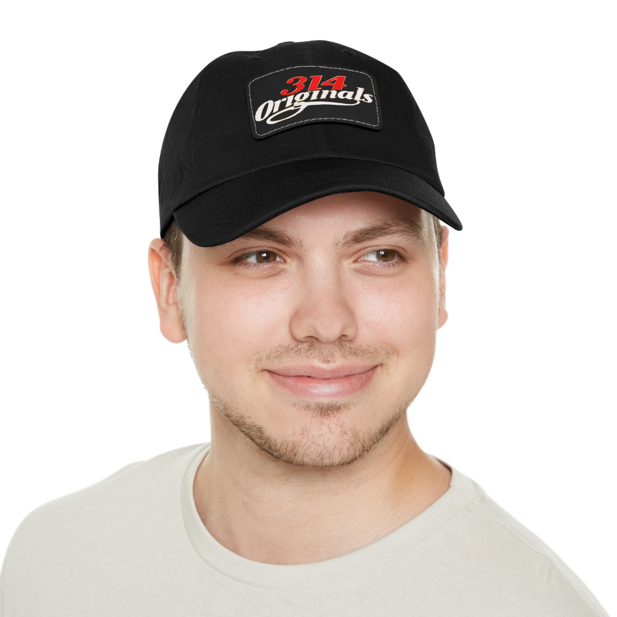 314 Originals Leather Patch Dad Hat — Vintage Baseball Cap - 314 Originals