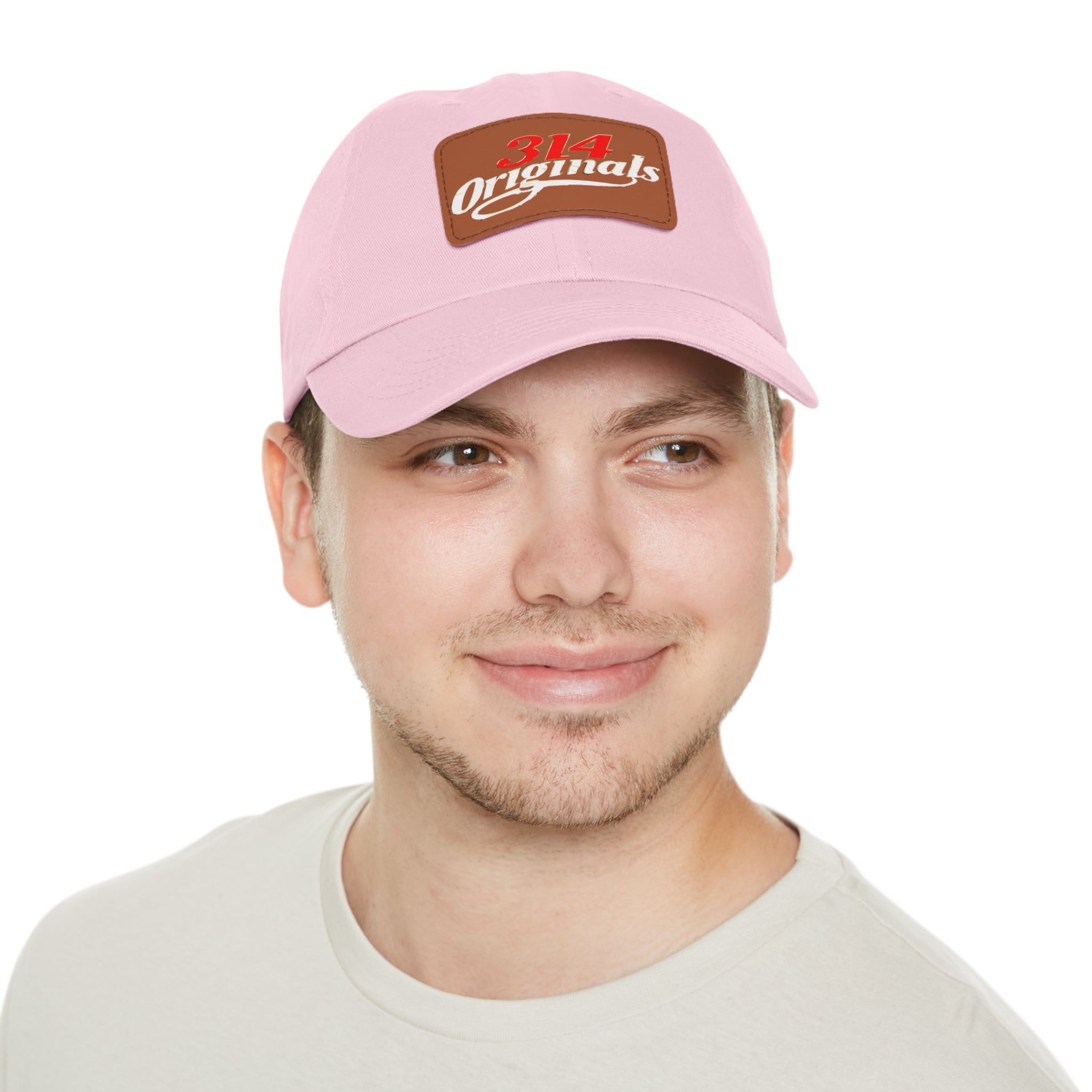 314 Originals Leather Patch Dad Hat — Vintage Baseball Cap - 314 Originals