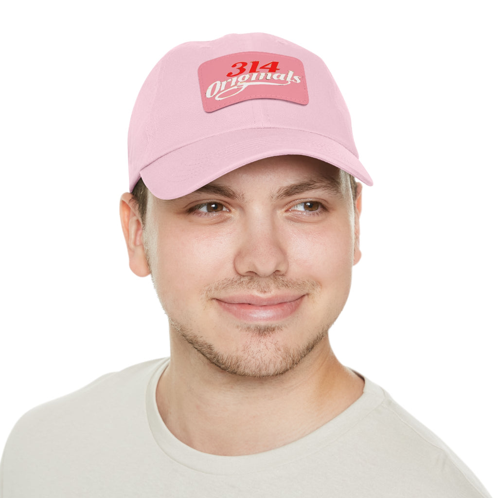 314 Originals Leather Patch Dad Hat — Vintage Baseball Cap - 314 Originals
