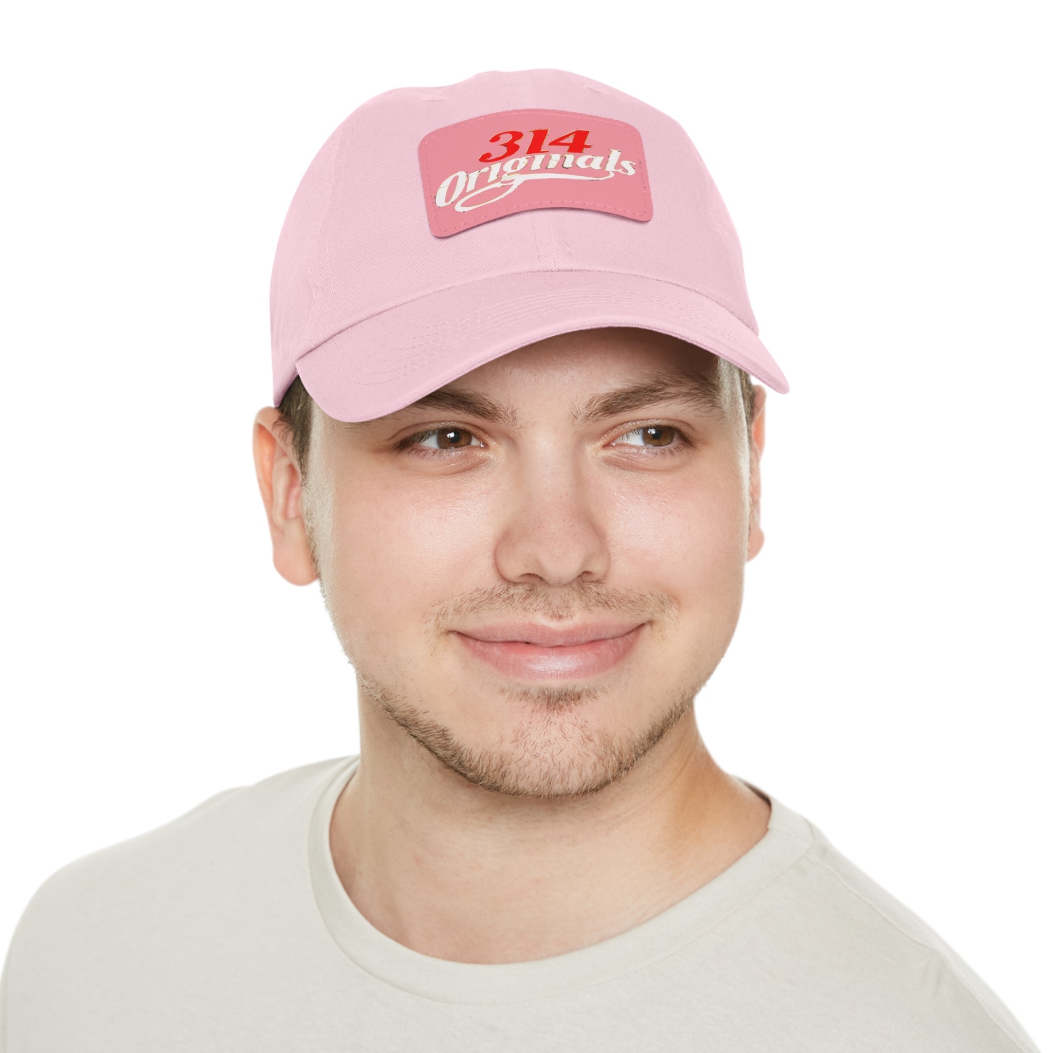 314 Originals Leather Patch Dad Hat — Vintage Baseball Cap - 314 Originals