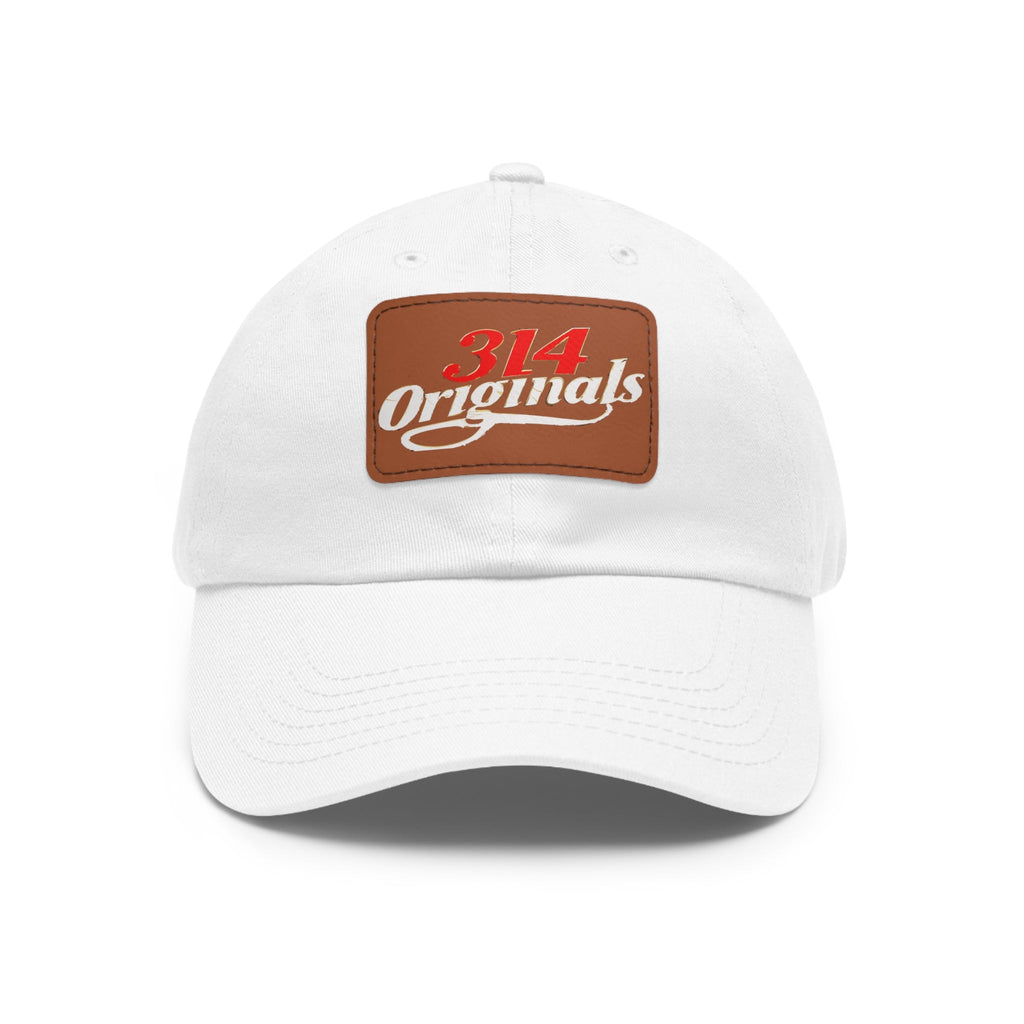 314 Originals Leather Patch Dad Hat — Vintage Baseball Cap - 314 Originals