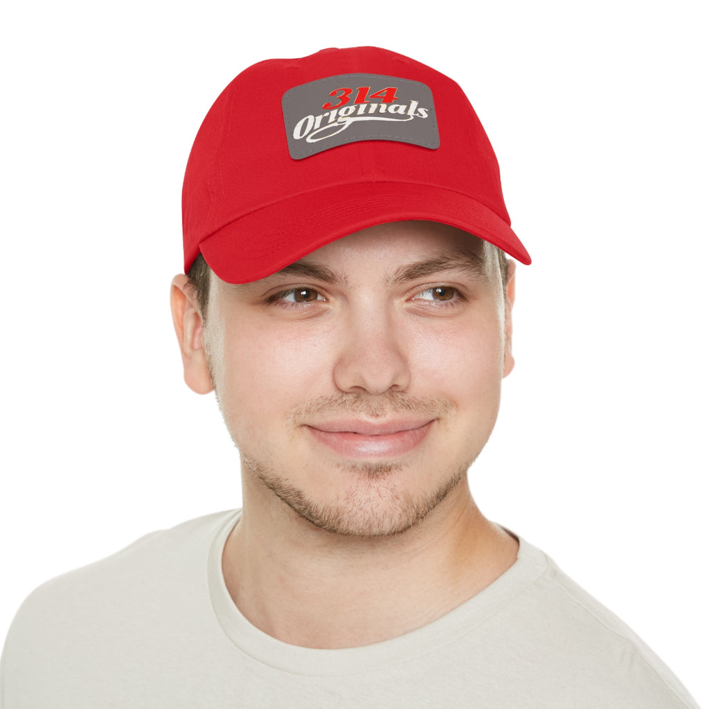 314 Originals Leather Patch Dad Hat — Vintage Baseball Cap - 314 Originals