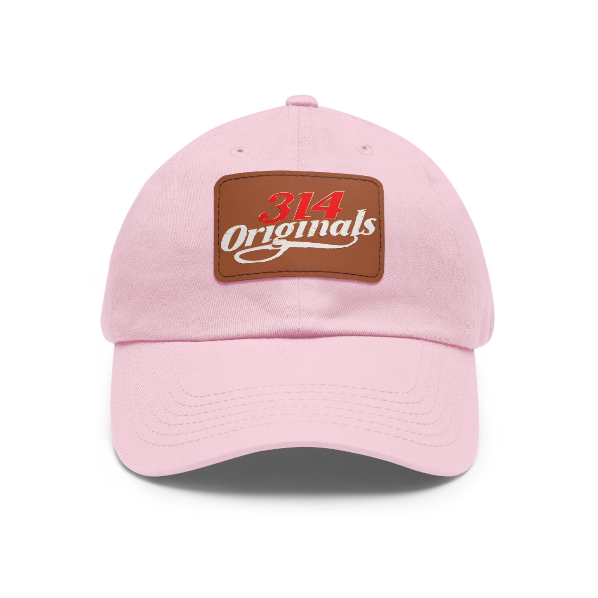 314 Originals Leather Patch Dad Hat — Vintage Baseball Cap - 314 Originals