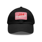 314 Originals Leather Patch Dad Hat — Vintage Baseball Cap - 314 Originals