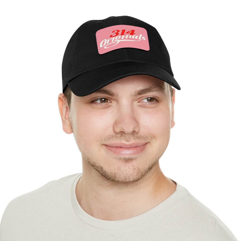 314 Originals Leather Patch Dad Hat — Vintage Baseball Cap - 314 Originals
