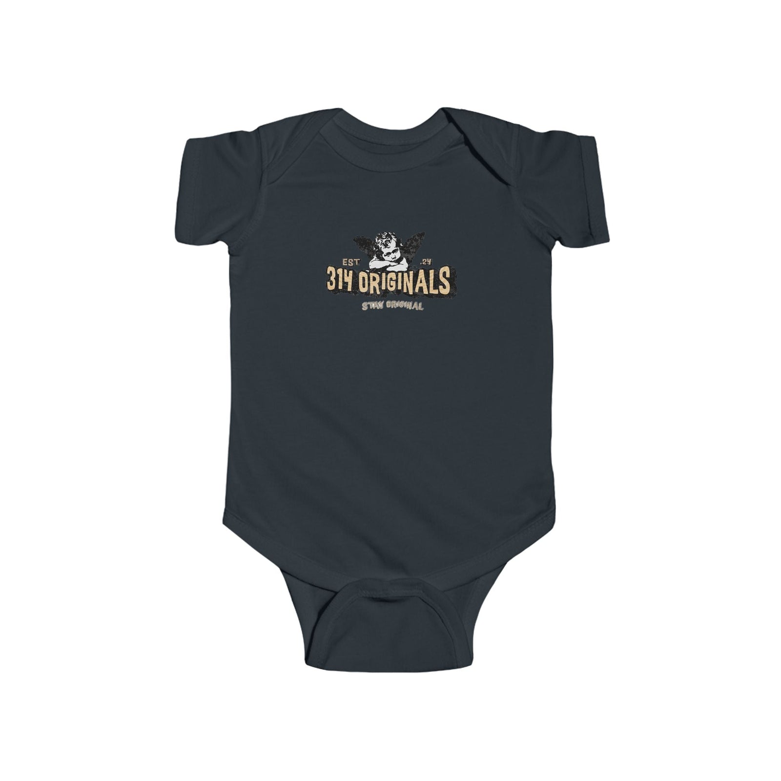 314 Originals Retro Logo Baby Onesie - 314 Originals