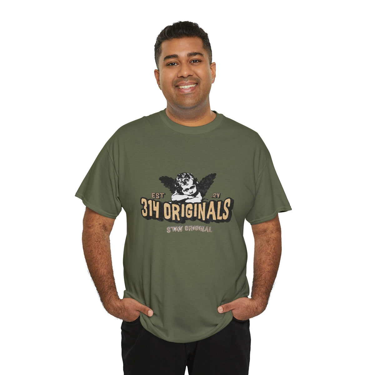314 Originals Vintage Cherub - Men's Graphic Tee - 314 Originals