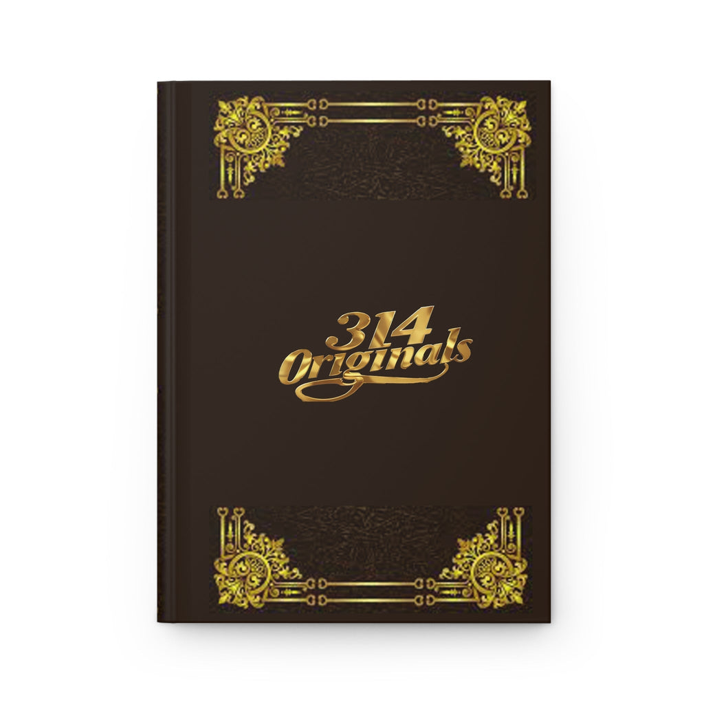 '314 Originals' Vintage Gold Embossed Hardcover Journal - 314 Originals
