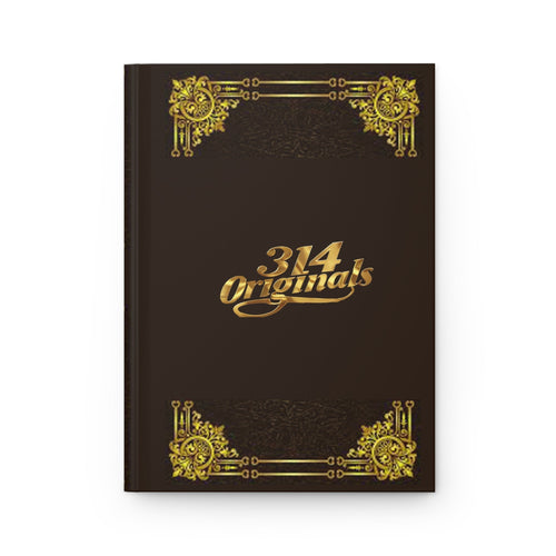 '314 Originals' Vintage Gold Embossed Hardcover Journal - 314 Originals
