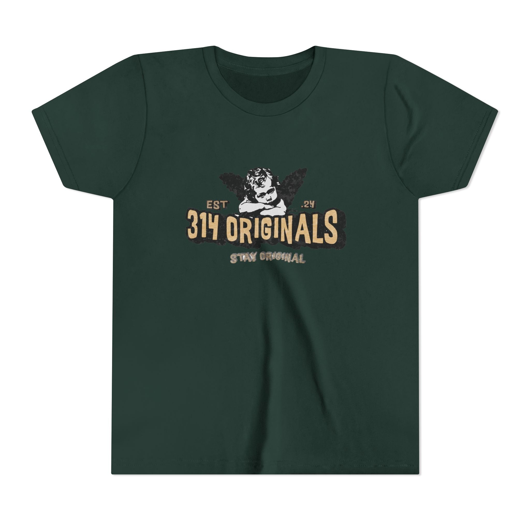 314 Originals Youth Tee - Vintage Cherub Graphic Kids T-Shirt - 314 Originals