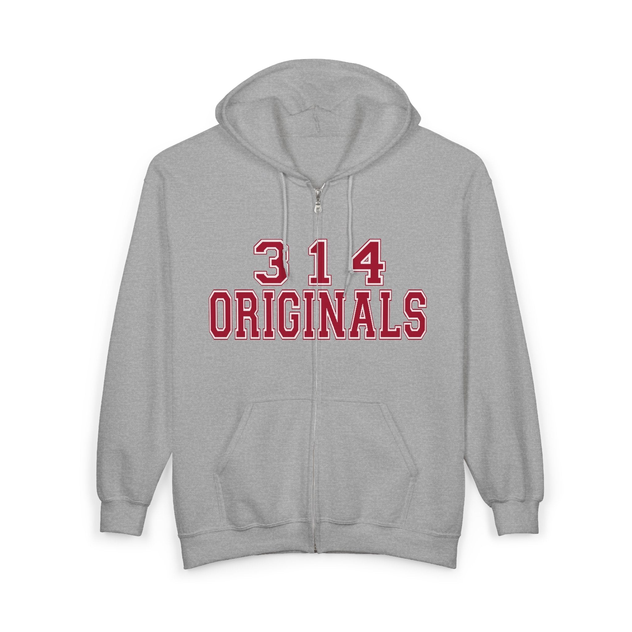 314 Originals Zip Hoodie — Retro Varsity Full-Zip Sweatshirt - 314 Originals