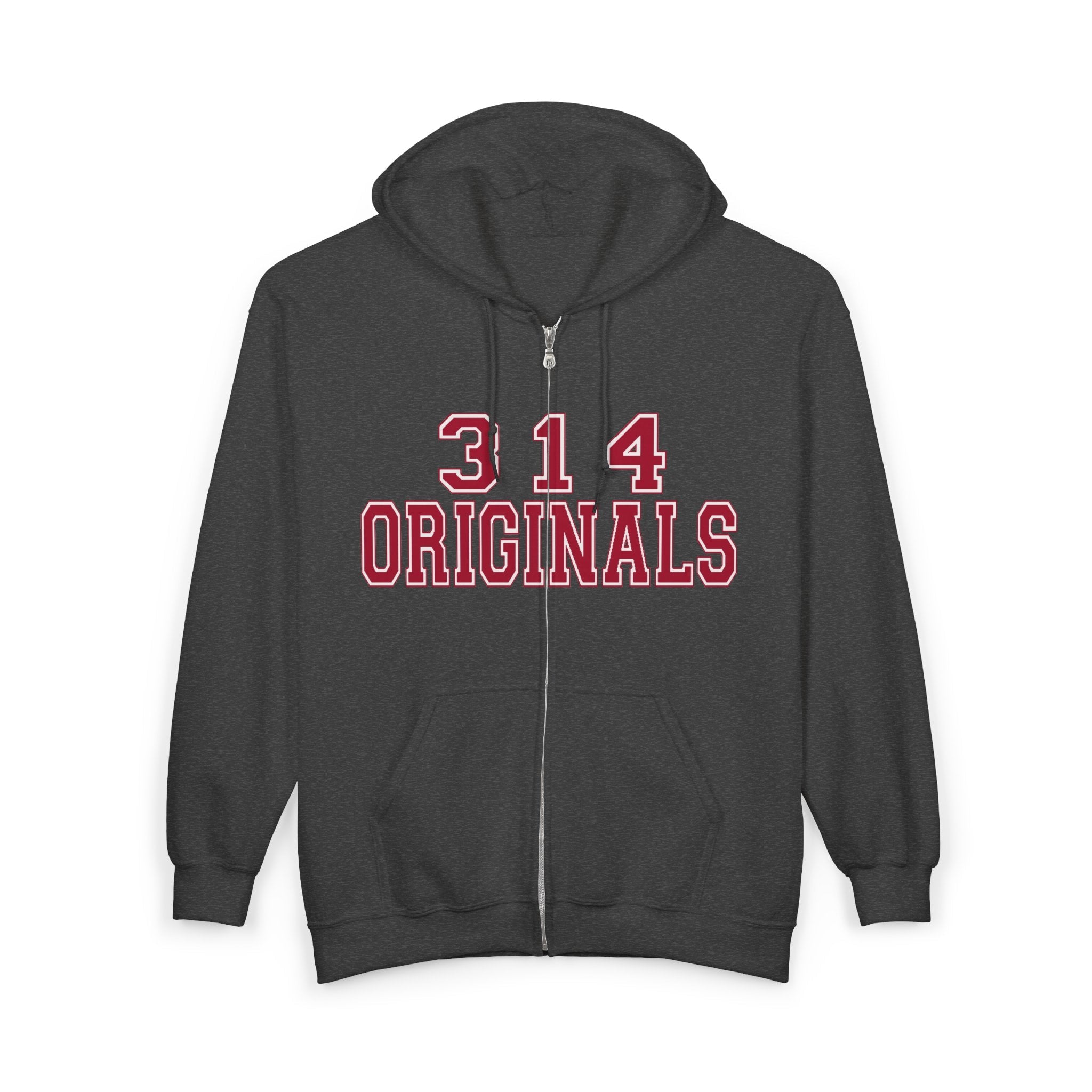 314 Originals Zip Hoodie — Retro Varsity Full-Zip Sweatshirt - 314 Originals