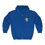 King's Gear Zip Hoodie — Full‑Zip with Gold Crown Emblem - 314 Originals