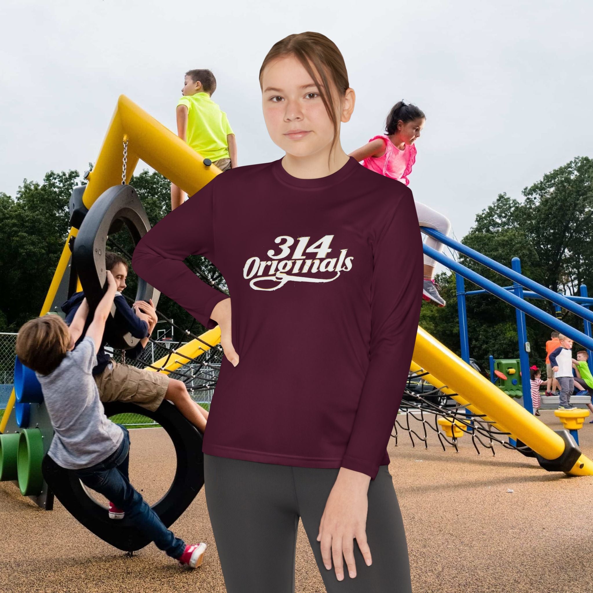 Youth Long Sleeve Tee — "314 Originals" Graphic
