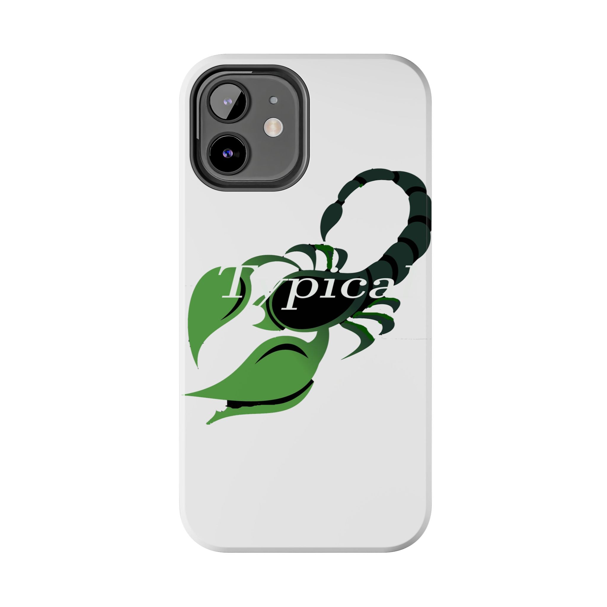 Scorpio Zodiac Tough Phone Case — Green Scorpion "Typical" Design Printify Phone Case  314 Originals