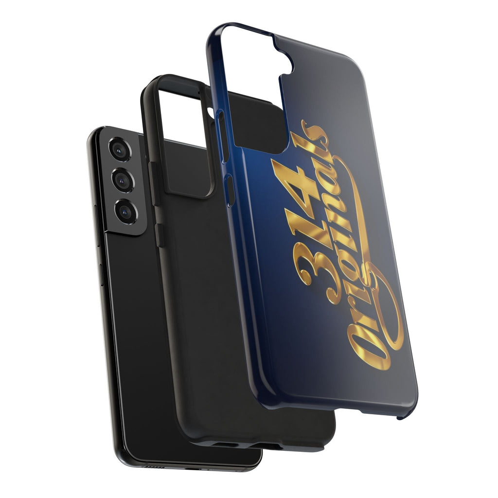 "314 Originals" Gold Script on Navy Tough Protective Case Printify Phone Case  314 Originals