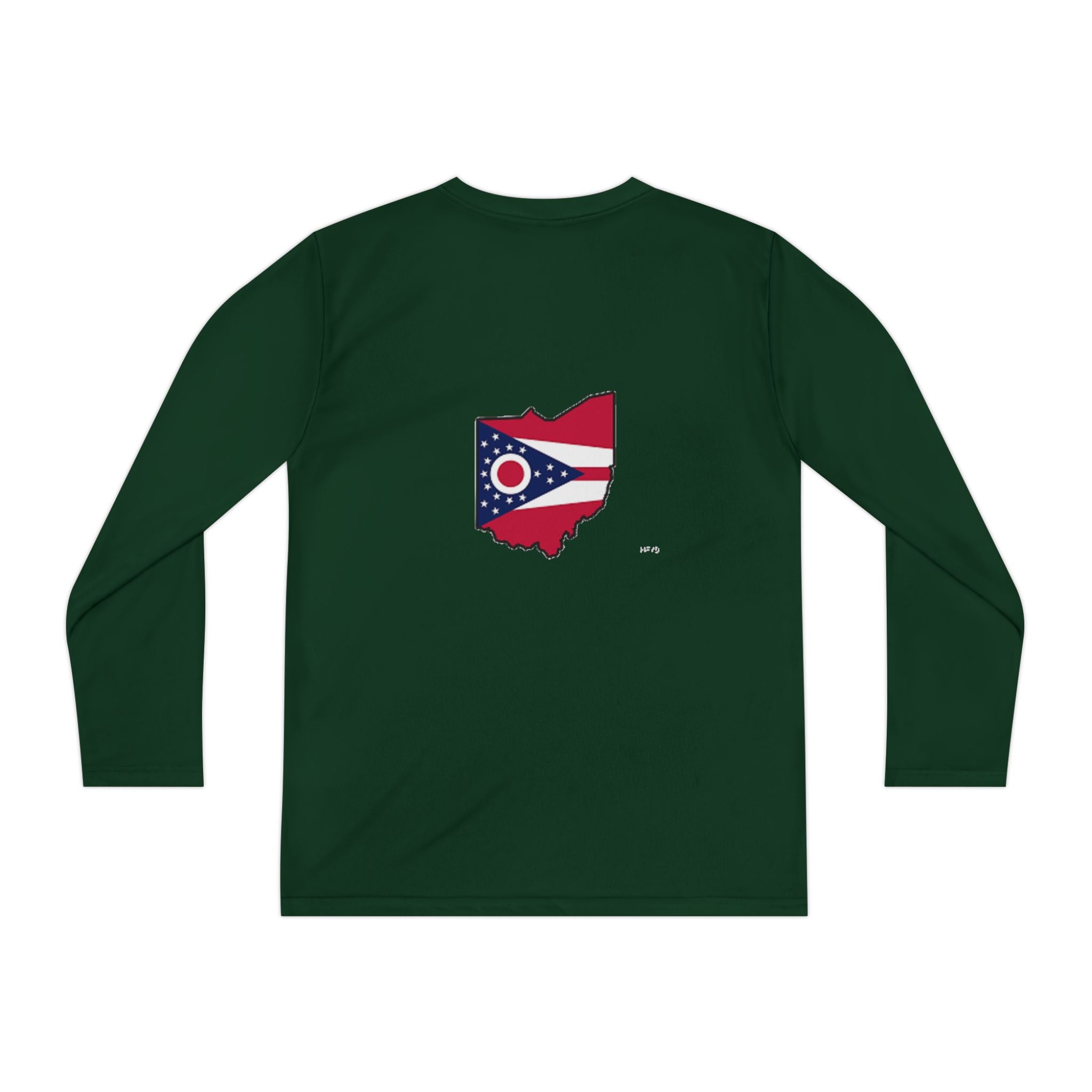 Ohio Flag Youth Long Sleeve Tee — Youngstown Text Graphic - 314 Originals