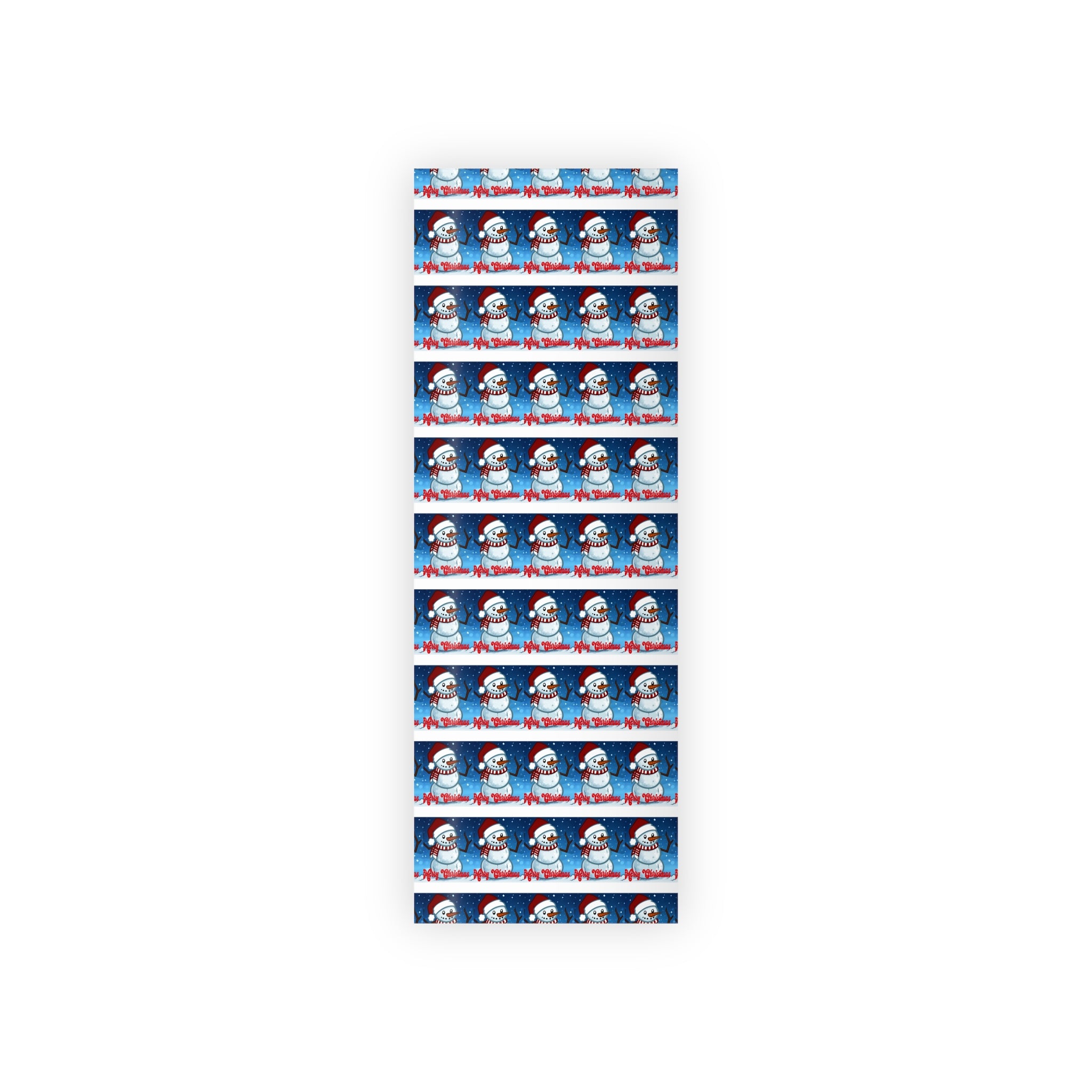 Christmas Snowman Wrapping Paper Roll — Holiday Gift Wrap with 'Merry Christmas' Design - 314 Originals