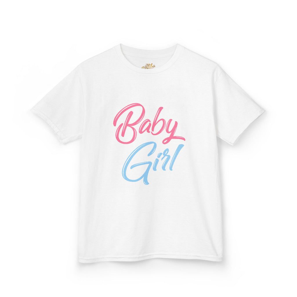 "Baby Girl" Pastel Script Shirt - 314 Originals