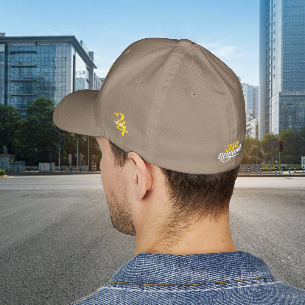 King's Gear Embroidered Crown Script Cap — 314 Original Closed-Back Structured Hat - 314 Originals