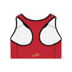 Red Sports Bra — "Originals" Pink Script Athletic Crop Top - 314 Originals