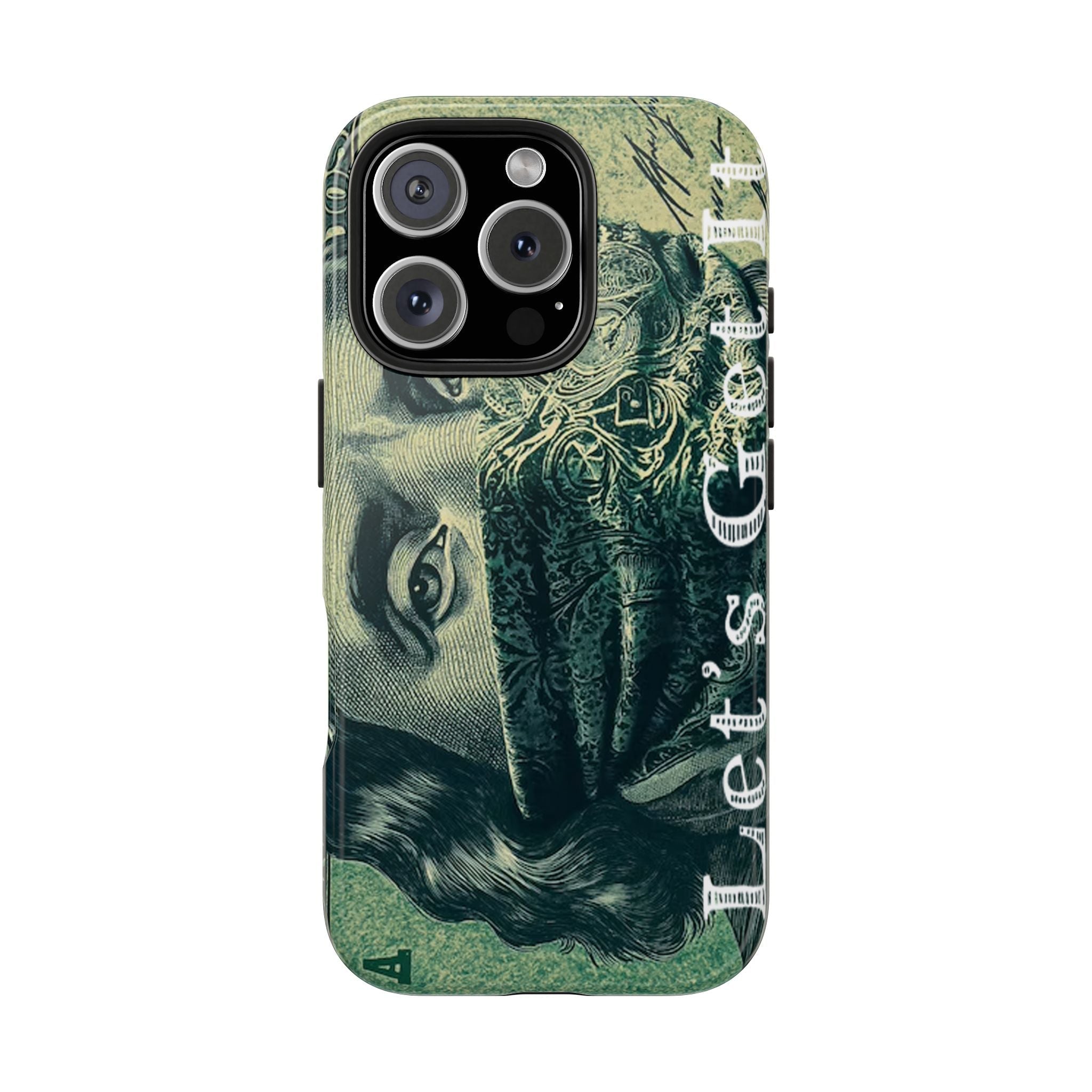 Ben Franklin "Let's Get It" Bandana Design Tough Phone Case Printify Phone Case  314 Originals