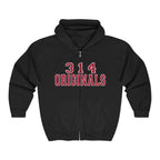 314 Originals Zip Hoodie — Retro Varsity Full-Zip Sweatshirt - 314 Originals