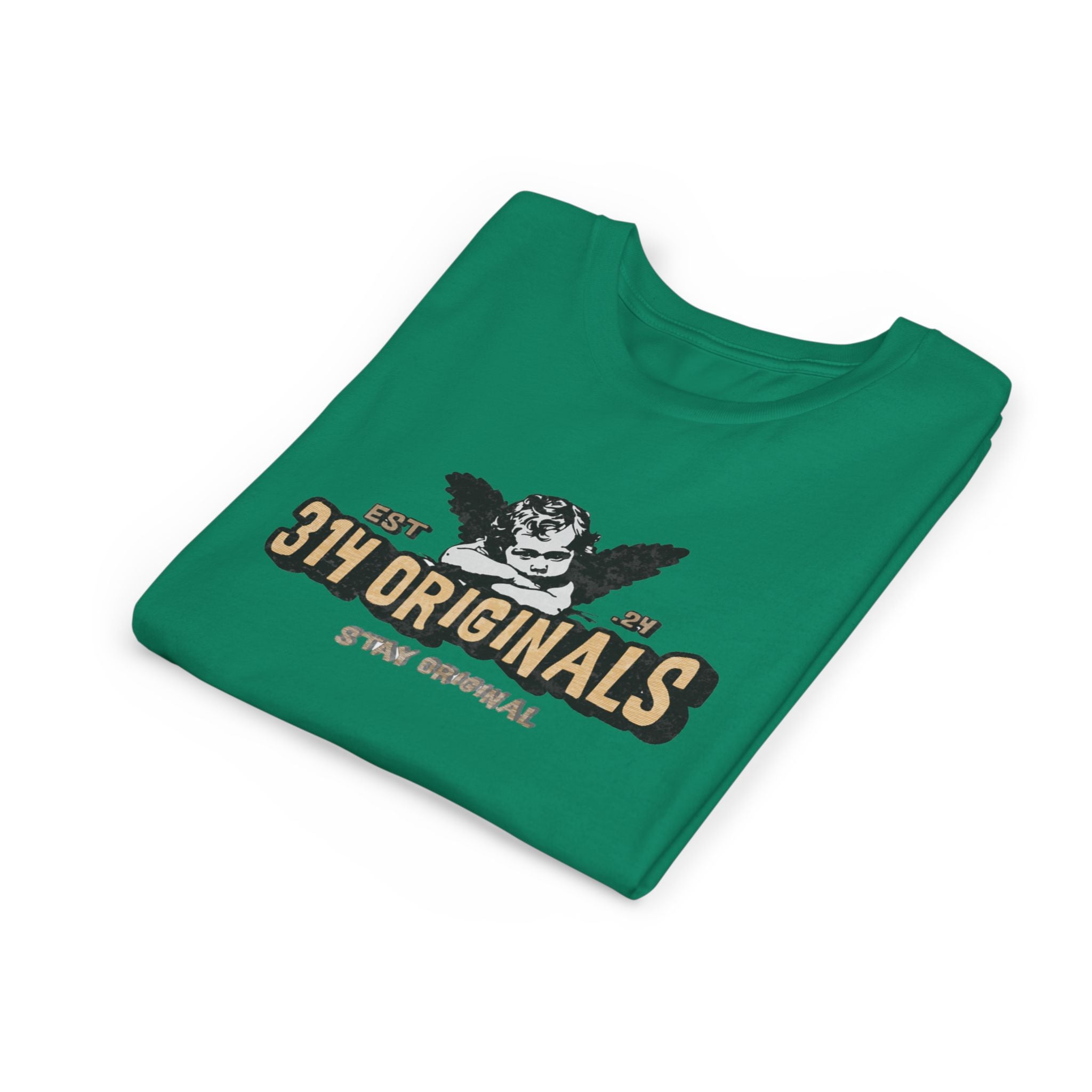 314 Originals Youth Tee - Vintage Cherub Graphic Kids T-Shirt Printify Kids clothes  314 Originals