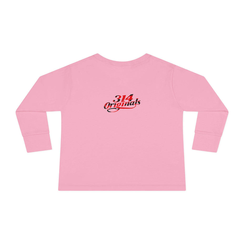 Toddler Long Sleeve Tee — Cute Ladybug Chest Design with “314 Original” Back - 314 Originals