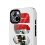 Mexico Pride Tough Phone Case — Mexican Flag Vertical 'PRIDE' Design Printify Phone Case  314 Originals