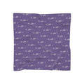 Purple and Silver Logo Scarf — Script Pattern Polyester Scarf - 314 Originals