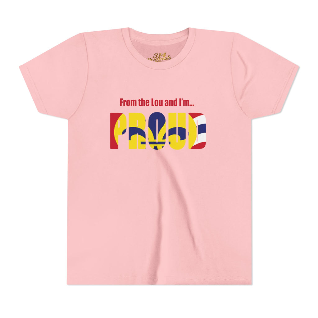 "From the Lou and I'm... Proud" St. Louis Flag Kids Shirt - 314 Originals