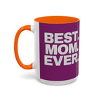 Best. Mom. Ever. Purple Accent Coffee Mug Printify Mug  314 Originals