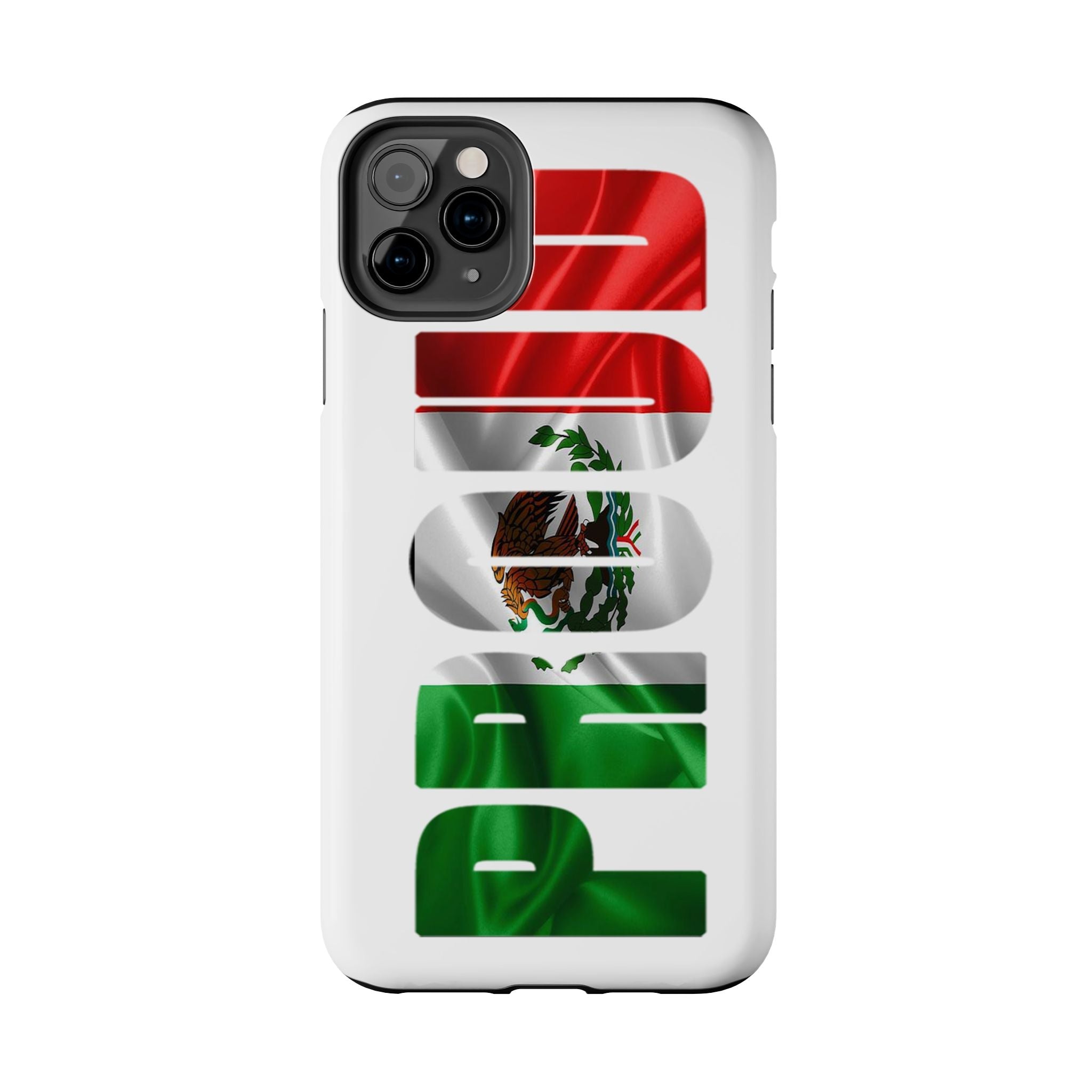 Mexico Pride Tough Phone Case — Mexican Flag Vertical 'PRIDE' Design Printify Phone Case  314 Originals