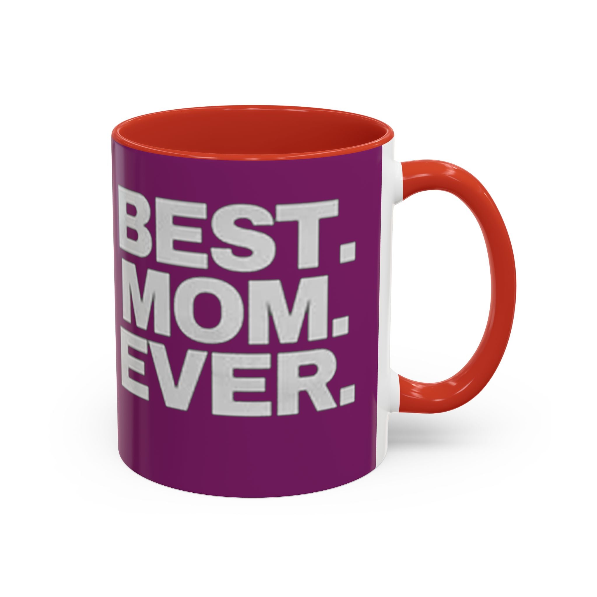 Best. Mom. Ever. Purple Accent Coffee Mug Printify Mug  314 Originals