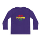 "Mom's Favorite Kid" Youth Long Sleeve Tee — Colorful Retro Graphic - 314 Originals