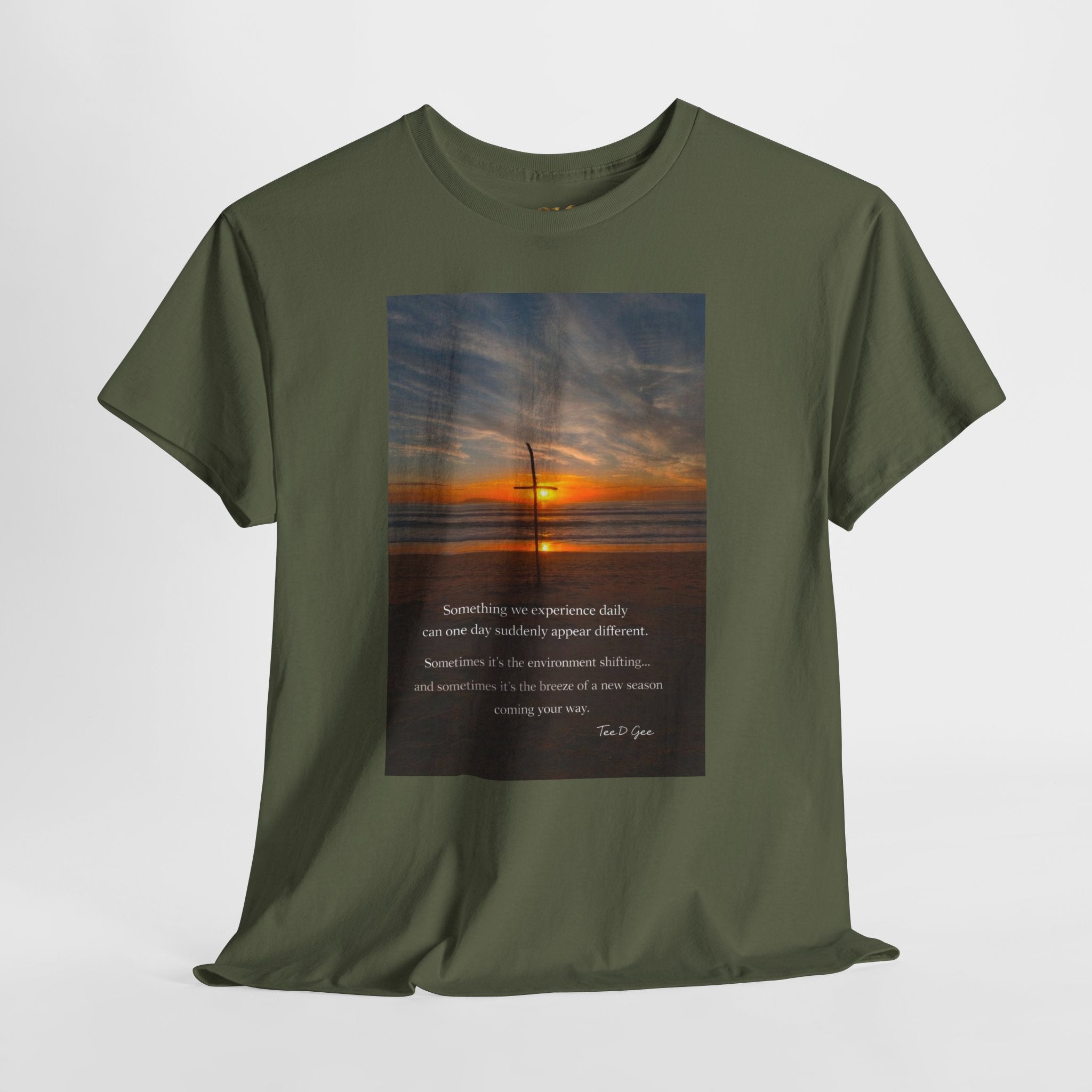 Sunset Beach Quote T‑Shirt — Inspirational Ocean Sunrise Tee - 314 Originals
